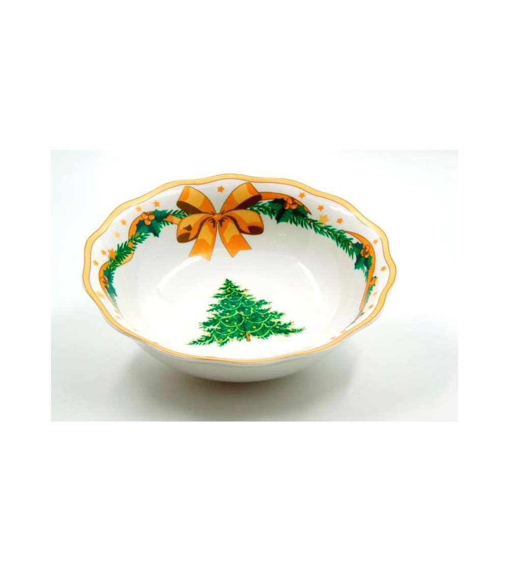 Insalatiera in Ceramica "Gold Christmas" - Royal Family - 