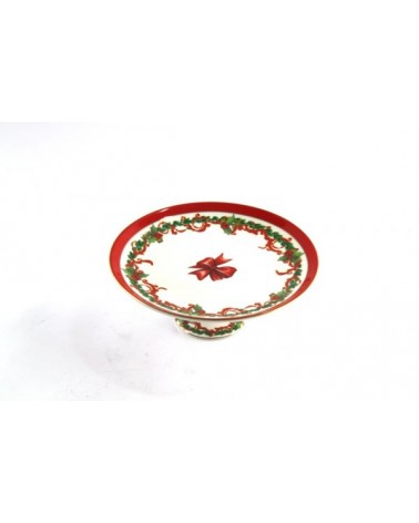 Alzatina per Dolci Natalizia in Ceramica "Christmas" - Royal Family - 
