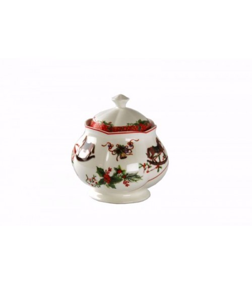 "Jingle Bells" Ceramic Sugar Bowl - Royal Family