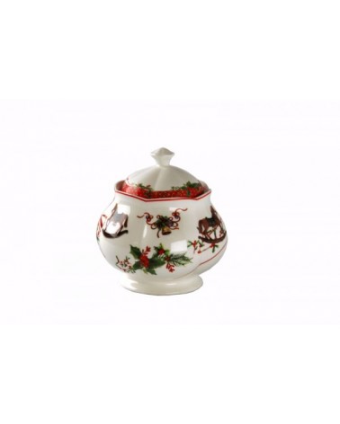 "Jingle Bells" Ceramic Sugar Bowl - Royal Family -  - 