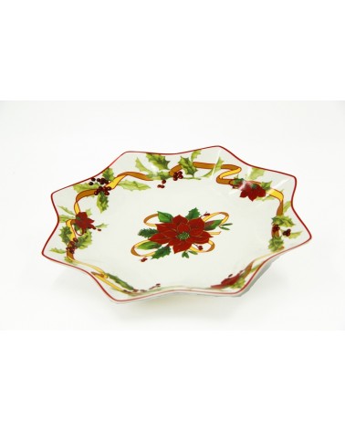 Panettone Ceramic Plate "Christmas Star" - Royal Family -  - 