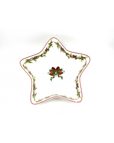 Plat Étoile en Céramique "Christmas Carol" - Royal Family - 