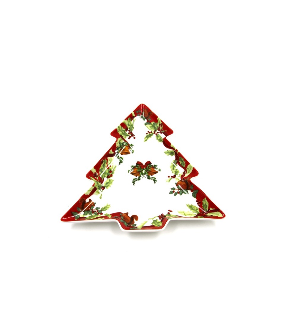 Pirofila Natalizia in Ceramica ad Albero "Christmas Carol" - Royal Family - 