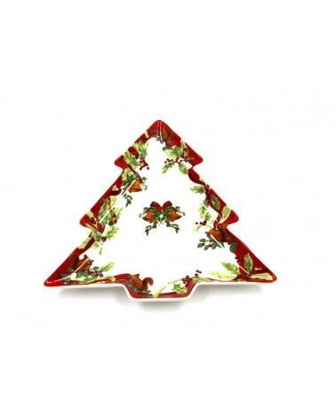 Pirofila Natalizia in Ceramica ad Albero "Christmas Carol" - Royal Family - 
