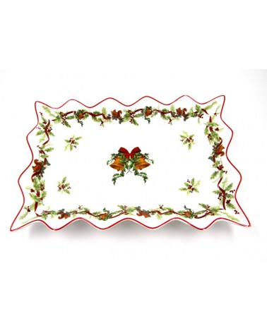 Centrotavola Natalizio in Ceramica "Christmas Carol" - Royal Family - 
