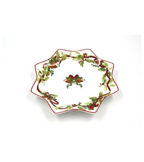 Ceramic Star Plate "Christmas Carol" - Royal Family -  - 
