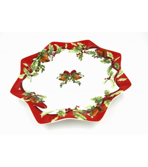 Piatto Panettone in Ceramica "Christmas Carol" - Royal Family - 