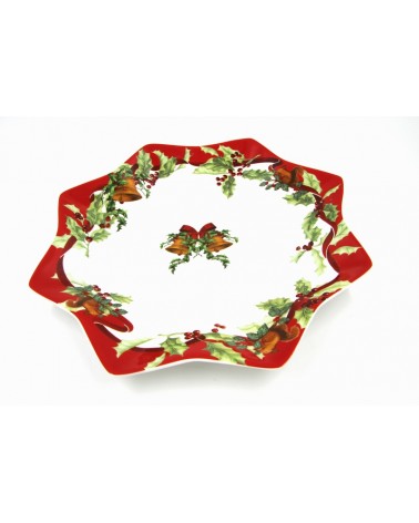 Panettone Plate in Ceramic "Christmas Carol" - Royal Family -  - 