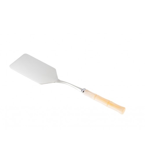 Lasagna shovel - Bamboo - Mother of pearl handle - Rivadossi Sandro - ivory