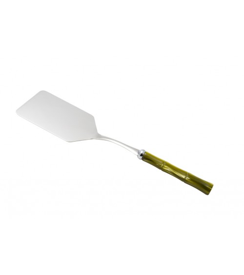 Lasagna Shovel - Bamboo - Mother of Pearl Handle - Rivadossi Sandro - olive green