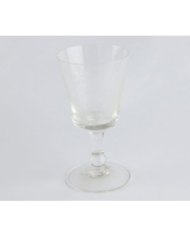 Set of 6 Transparent Crystal Water Goblets with Floral Decoration - Royal Family -  - 