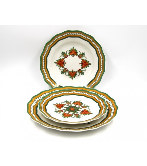18 Piece "Summer" Porcelain Dinnerware Set - Royal Family -  - 