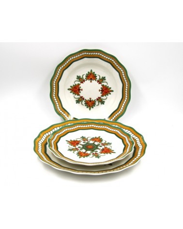 18 Piece "Summer" Porcelain Dinnerware Set - Royal Family -  - 
