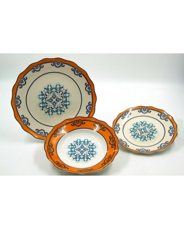 Service de table en porcelaine "Taormina" 18 pièces - Royal Family - 