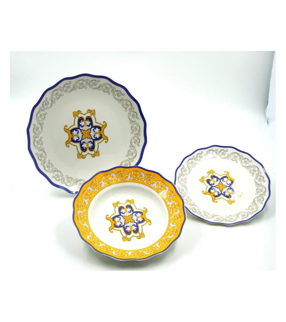Service de table en porcelaine "Lipari" 18 pièces - Royal Family - 