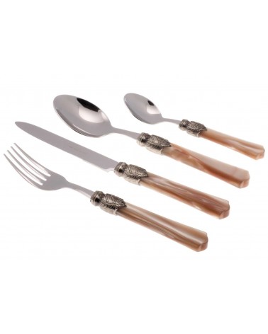 24-tlg. Vittoria italienisches Perlmuttbesteck - Rivadossi Sandro - 