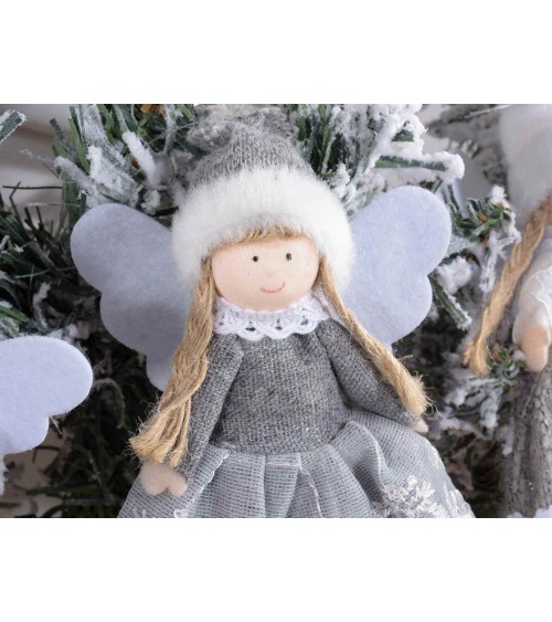 8 Angels in Fabric and Lace - Christmas Decorations -  - 