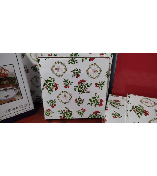 Panettone Plate in Ceramic "Christmas Carol" - Royal Family -  - 