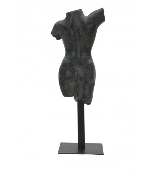 Schwarze Frau Büste Skulpturenmuseum 19x17x50 cm - 