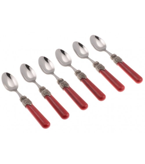 Posate Colorate Vintage - Set 6 Pz Cucchiaino Moka - Rivadossi Sandro - 