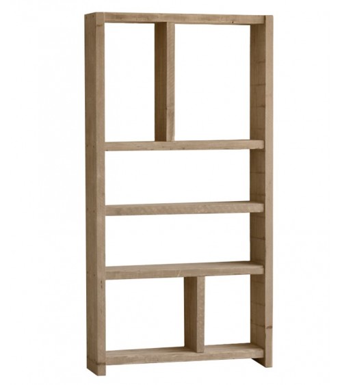 Reclaimed Wood Bookcase Asymmetrical Model
