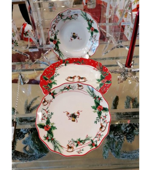 Weihnachtsessen-Set aus Porzellan 18-tlg. - Christmas Dream - 