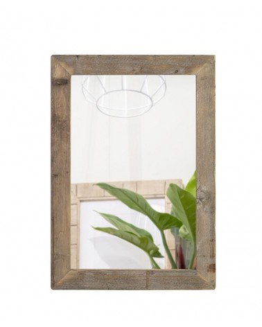 Spiegel mit Rahmen aus Altholz - 