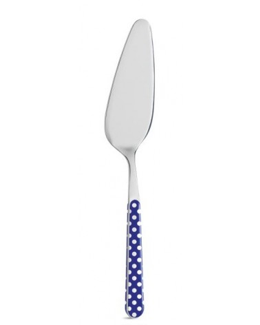 8 件套甜点餐具套装 - 蓝色圆点 -