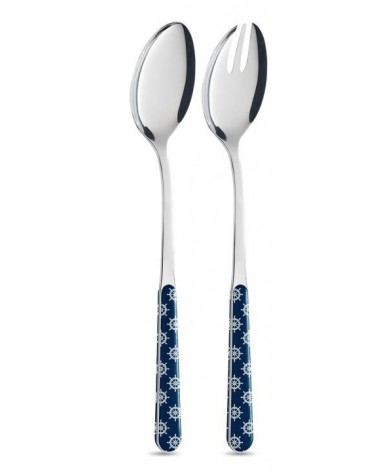 4 件套破旧别致海鲜餐具 - 船舵装饰 -