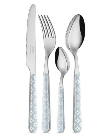 24-Piece Set Cutlery Provencal - Daisies on a Blue Background -  - 