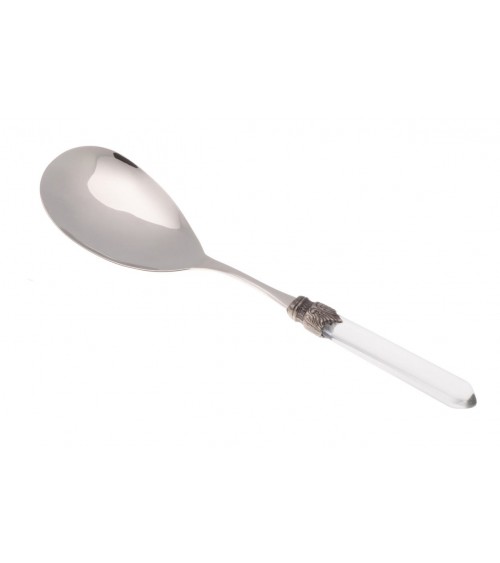 Large Serving Spoon for Risotto - Venezia - Transparent Handle Cutlery - Rivadossi Sandro -  - 