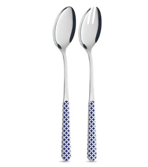 Ensemble de Couverts de Service Modernes 4 Pièces - Bleu Optique - 