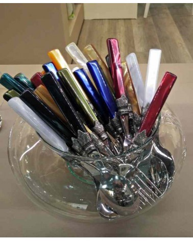 Dolce Tosca Fork Mother of Pearl Cutlery - Rivadossi Sandro -