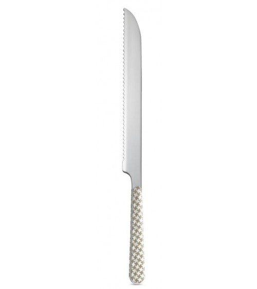 Set 8 Pcs Modern Dessert Cutlery - Dove Gray Pied De Poule -  - 8056600481741