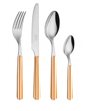 Set 24 Pieces Provencal Cutlery - Orange Strip -  - 8054301502741