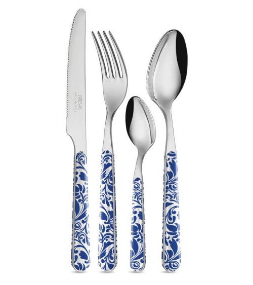 Set 24 Pieces Modern Cutlery - Vintage Blue -  - 8053800183567
