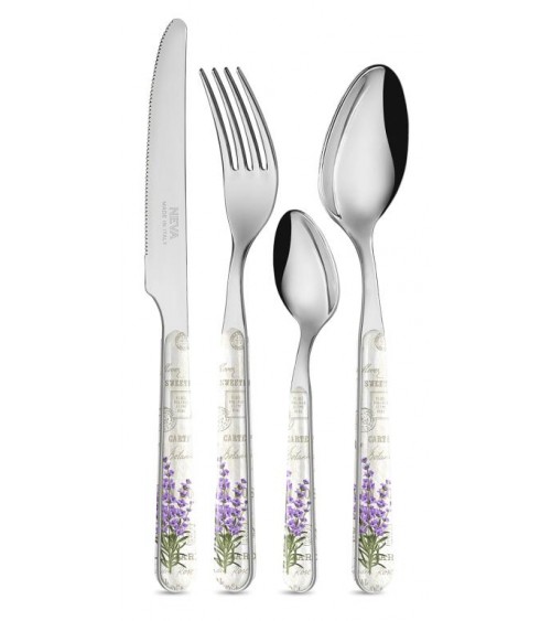 Set 24 Pieces Cutlery Provencal - Lavender Vintage Botanica