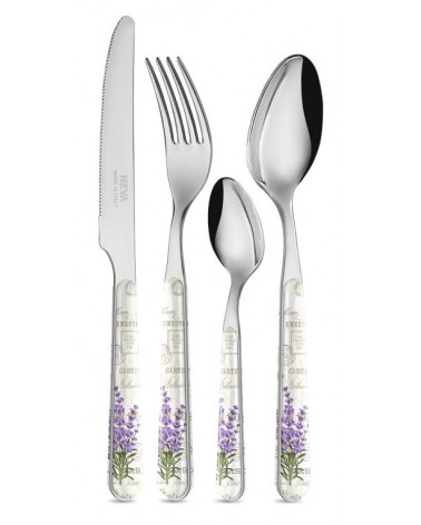 Set 24 Pieces Cutlery Provencal - Lavender Vintage Botanica -  - 8054301507661