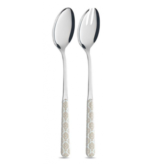 浅蓝色锦缎 - 4 件套餐具 -