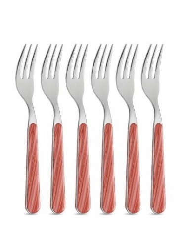 8 件套甜点餐具 - 珊瑚粉冷杉 -