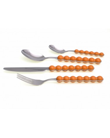 Set di Posate Colorate Moderne Odeon 24 Pz - Rivadossi Sandro - arancio