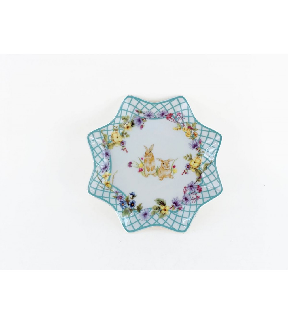 Centrotavola in Ceramica con Decoro Pasquale "Spring Easter" - Royal Family - 