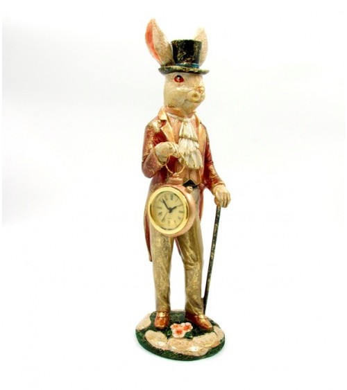 Lapin de Pâques avec bâton et horloge - Royal Family