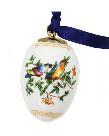 Set 4 Uova Assortite in Ceramica "Spring Easter Birds" - Royal Family - 