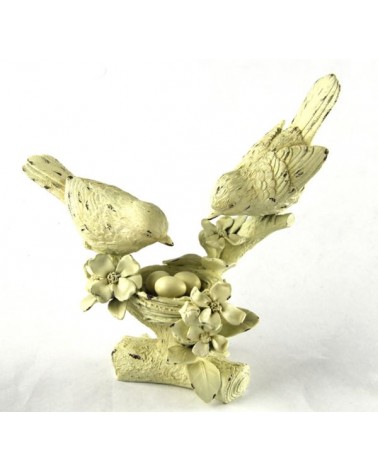 Vögel mit Nest Elfenbein Shabby Chic "Easter Edition" - Royal Family - 