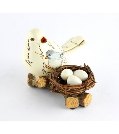 Vogel mit Nest- und Vintage -Eier "Osterausgabe" - Royal Family -