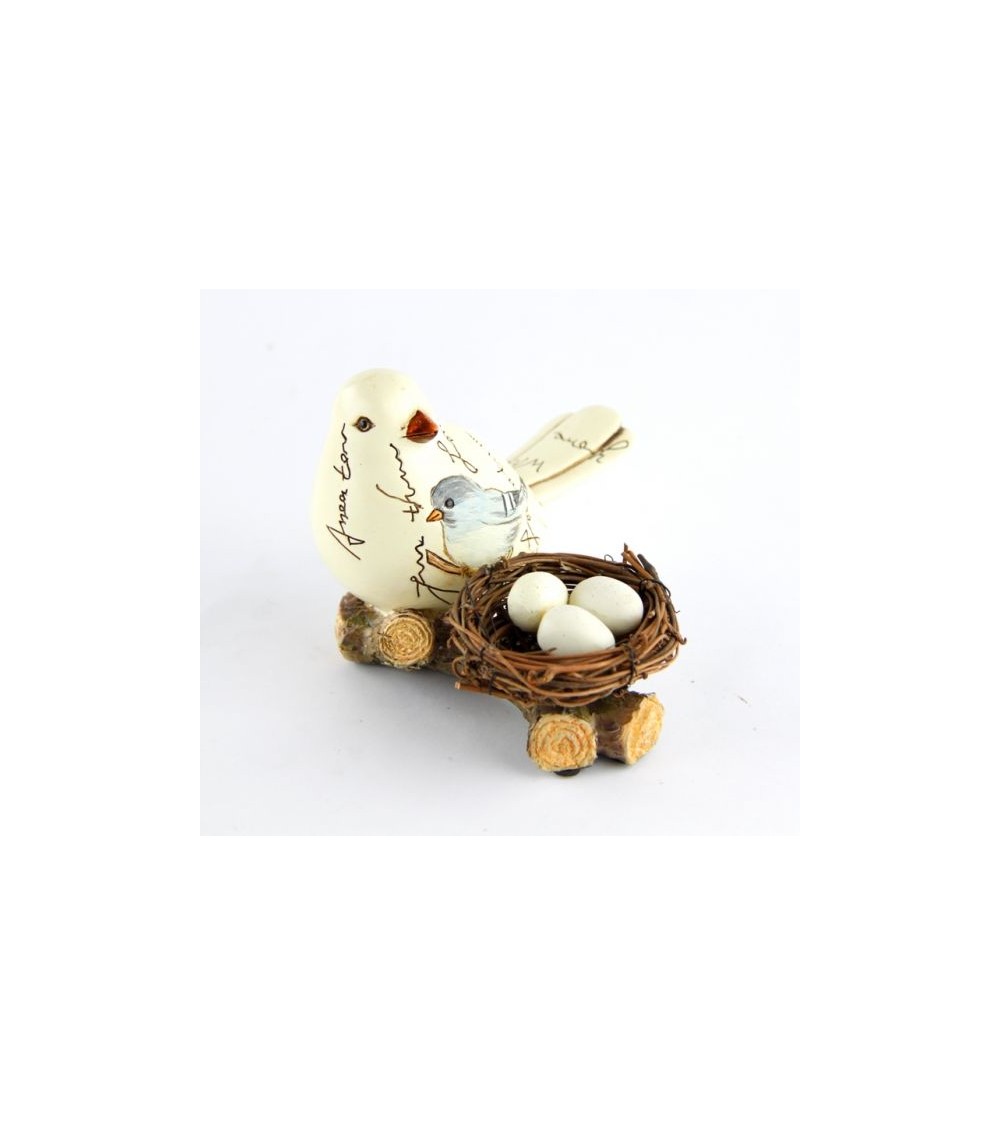 Oiseau avec nid et œufs vintage "Edition de Pâques" - famille royale -