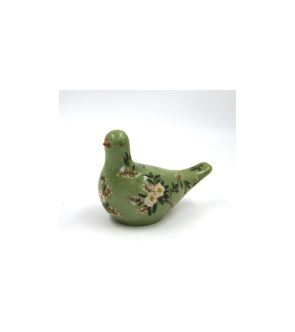 Easter Dove in Green Ceramic Decorated "Secret Garden" - Royal Family -  - 