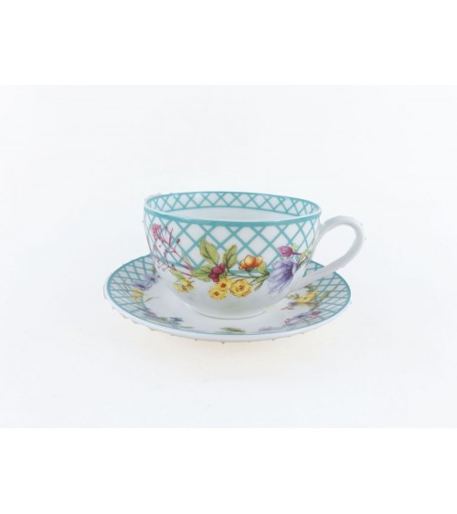 Pair of Breakfast Cups "Spring Easter" - Royal Family -  - 