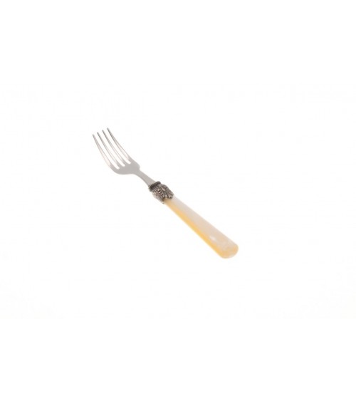 Table Fork | Elena Mother of Pearl Cutlery Set 6 Pieces | Rivadossi Sandro - ivory